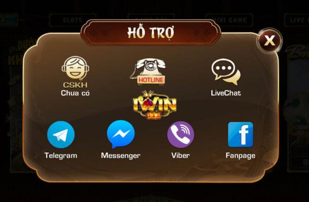 Các kênh hỗ trợ khách hàng tại IWIN